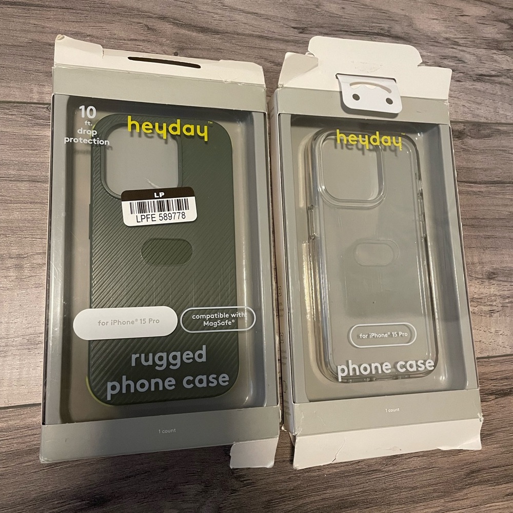 Heyday Iphone 15 Pro cases (set of 2)